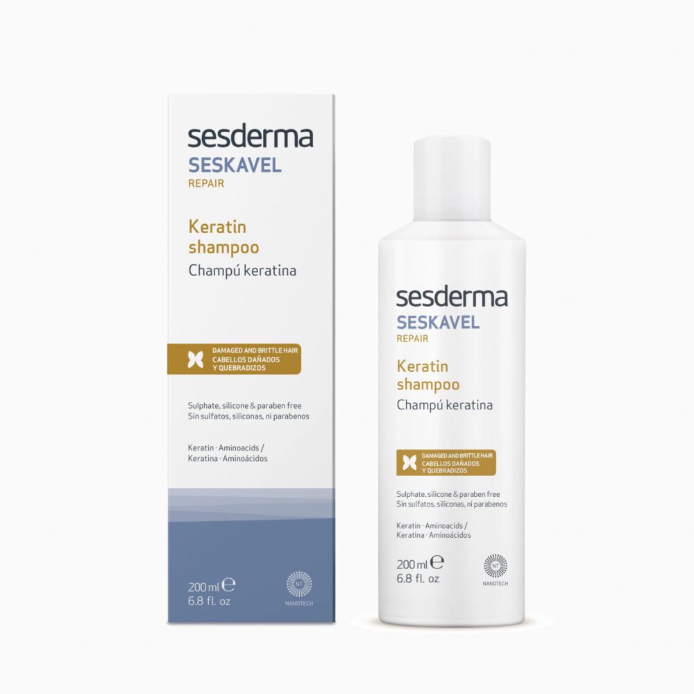 SDERMA Seskavel Repair Keratin Shampoo szampon z keratyną 200ml